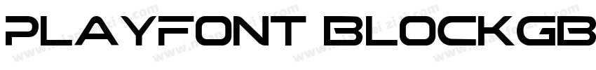 PlayFont BlockGB Flash字体转换